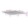 High Gloss White Bed Frame 160x200 cm - Durable & Stylish