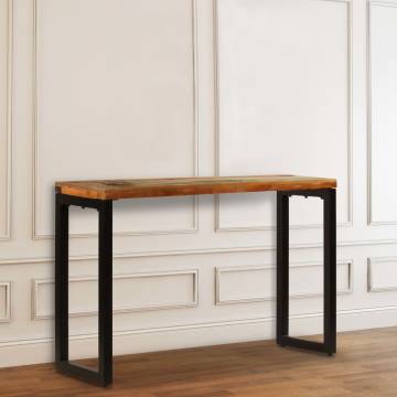 Stylish Console Table in Solid Reclaimed Wood & Steel | HipoMarket