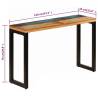 Stylish Console Table in Solid Reclaimed Wood & Steel | HipoMarket