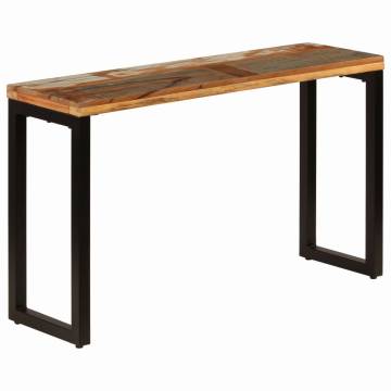 Stylish Console Table in Solid Reclaimed Wood & Steel | HipoMarket