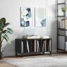 Record Cabinet Black - Stylish Vinyl Storage | Hipo Market