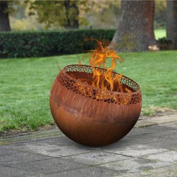 Esschert Design Fire Pit Ball Speckles Rust - Cozy Garden Element