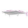 Concrete Grey Super King Bed Frame - 180x200 cm | HiPoMarket