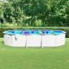 Oval Steel Wall Swimming Pool 610x360x120 cm - Hipomarket