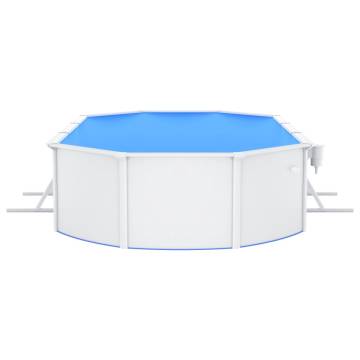 Oval Steel Wall Swimming Pool 610x360x120 cm - Hipomarket