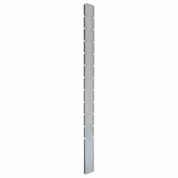 Galvanised Steel Garden Fence Posts - 40 pcs - 280 cm Silver