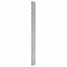 Galvanised Steel Garden Fence Posts - 40 pcs - 280 cm Silver