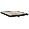 Black Bed Frame 140x200 cm | Durable Engineered Wood