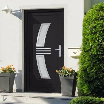 Front Door Anthracite 108x200 cm PVC - Stylish Security