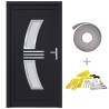 Front Door Anthracite 108x200 cm PVC - Stylish Security