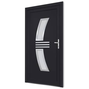 Front Door Anthracite 108x200 cm PVC - Stylish Security