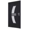 Front Door Anthracite 108x200 cm PVC - Stylish Security