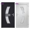 Front Door Anthracite 108x200 cm PVC - Stylish Security