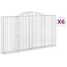 Arched Gabion Baskets - Decorative Garden Barriers (6 pcs)