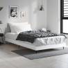 Bed Frame High Gloss White 90x190 cm Single Engineered Wood Colour high gloss white Size 90 x 190 cm 