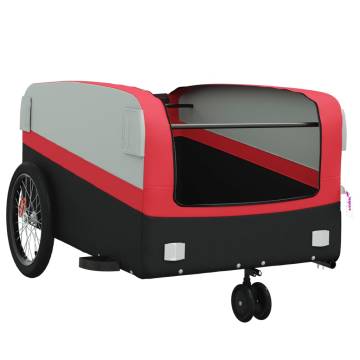 Sturdy Bike Trailer Black and Red - 45 kg Load Capacity