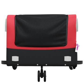 Sturdy Bike Trailer Black and Red - 45 kg Load Capacity