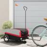 Bike Trailer Black and Red 45 kg Iron Colour red Size 138 x 69 x 58 cm 