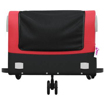 Bike Trailer Black and Red - 45 kg Iron | HipoMarket