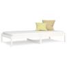 Day Bed White 90x200 cm Solid Wood Pine - Versatile Design