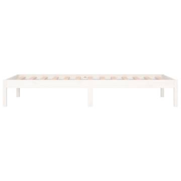 Day Bed White 90x200 cm Solid Wood Pine - Versatile Design