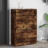 Shoe Cabinet with 2 Flip-Drawers Smoked Oak 80x34x116 cm Colour smoked oak Quantity in Package 1 Width 80 cm Number of 