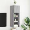 TV Cabinet with LED Lights Grey Sonoma 30.5x30x90 cm Colour grey sonoma Quantity in Package 1 Height 90 cm Width 30.5 cm 