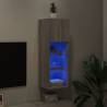 Stylish Grey Sonoma TV Cabinet with LED Lights | HipoMarket