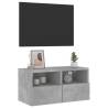 TV Wall Cabinet Concrete Grey 60x30x30 cm - HipoMarket UK