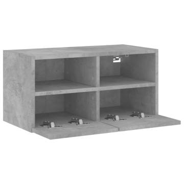 TV Wall Cabinet Concrete Grey 60x30x30 cm - HipoMarket UK