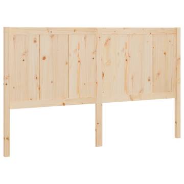 Stylish Solid Pine Wood Bed Headboard - 145.5x4x100 cm