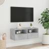 TV Wall Cabinet Concrete Grey 80x30 cm | Modern Storage Solution