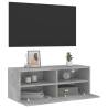 TV Wall Cabinet Concrete Grey 80x30 cm | Modern Storage Solution