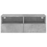 TV Wall Cabinet Concrete Grey 80x30 cm | Modern Storage Solution