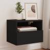 TV Wall Cabinets 2 pcs Black 40x30x30 cm Engineered Wood Colour black Quantity in Package 2 Width 40 cm 