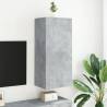 Stylish Concrete Grey TV Wall Cabinet | Space-saving Design