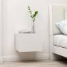 Bedside Cabinet White 40x30x30 cm Engineered Wood Colour white Quantity in Package 1 