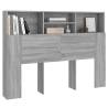 Headboard Cabinet Grey Sonoma - Stylish Storage Solution