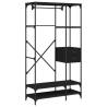 Stylish Black Wardrobe with Drawers - 100x40x180 cm