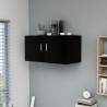 Wall Mounted Cabinet Black 80x39x40 cm Engineered Wood Colour black Quantity in Package 1 Number of Pieces 