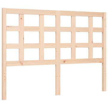 Solid Wood Double Bed Frame with Headboard | Hipo Market