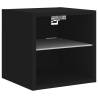 6 Piece TV Wall Units with LED - Stylish Black Design