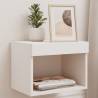 Bedside Cabinets with LED Lights Wall-mounted 2 pcs White Colour white Quantity in Package 2 Width 40 cm 