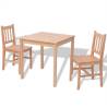 Three Piece Pinewood Dining Set - Timeless Design