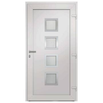 Front Door White 108x208 cm - Secure & Elegant Design