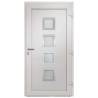 Front Door White 108x208 cm - Secure & Elegant Design