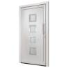 Front Door White 108x208 cm - Secure & Elegant Design