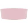 Luxury Matt Pink Ceramic Wash Basin - 36x13 cm