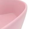 Luxury Matt Pink Ceramic Wash Basin - 36x13 cm