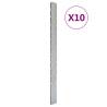 Garden Fence Posts 10 pcs Silver 280 cm Galvanised Steel Size 280 cm Quantity in Package 10 